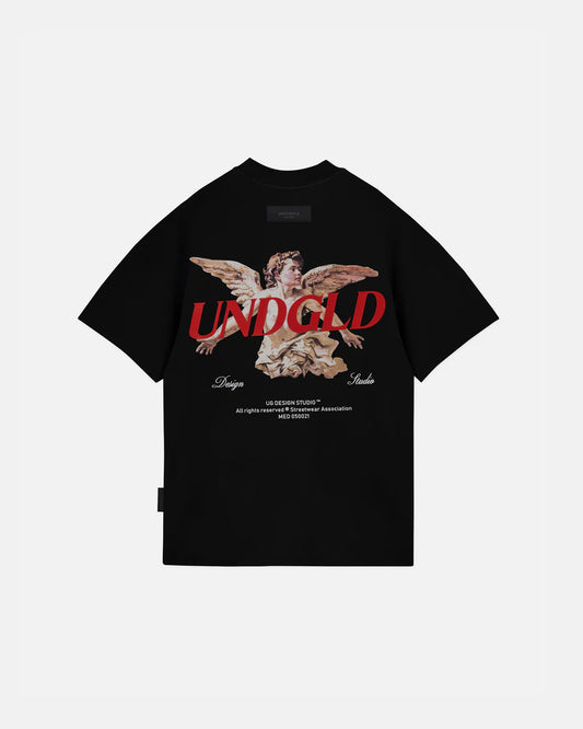 UNDERGOLD RODEO OIL ANGEL T SHIRT BLACK